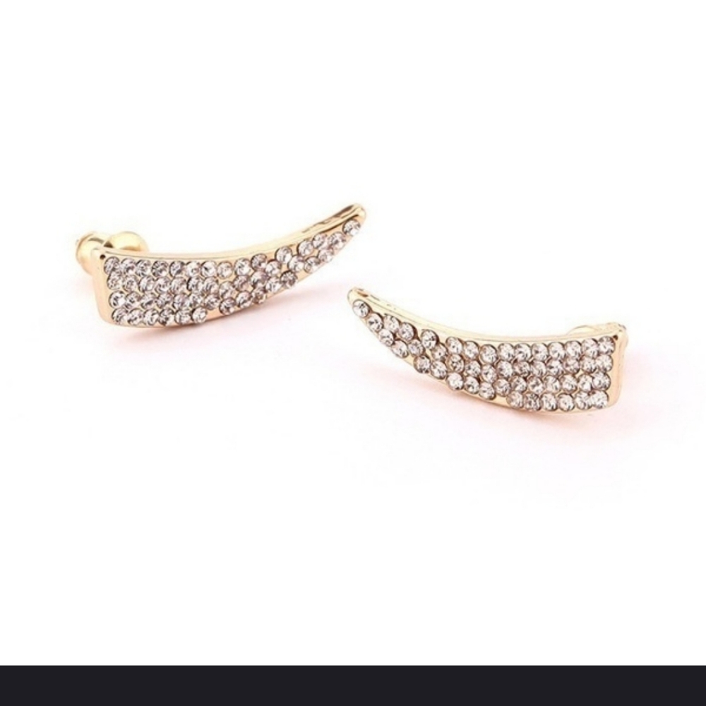 Beautiful Ear climbers in GOLD and CZ's